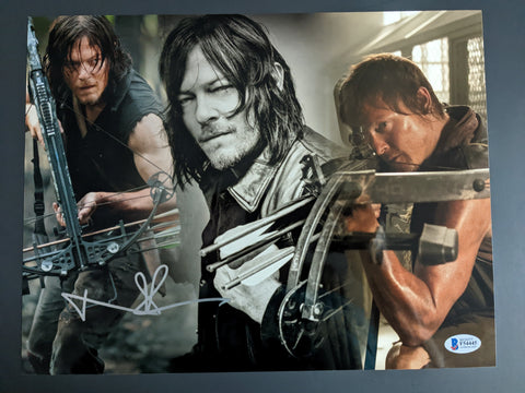 Norman Redus Signed Daryl Fxxxxxg Dixon The Walking Dead Poster 24x36  PSA/DNA