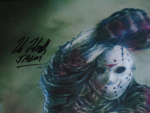 Kane Hodder Signed Jason Voorhees Mask Friday the 13th JSA Witnessed