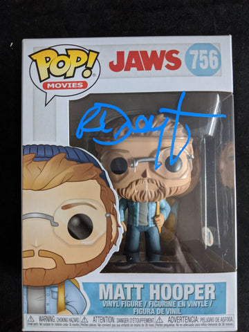 RICHARD DREYFUSS Signed MATT HOOPER Funko Pop Figure JAWS Autograph Beckett  BAS COA