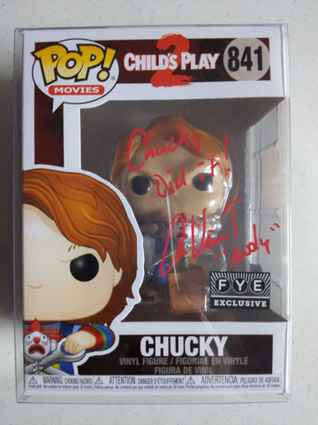 Alex Vincent Signed Chucky Exclusive Black Light Funko POP B deals Autograph JSA COA