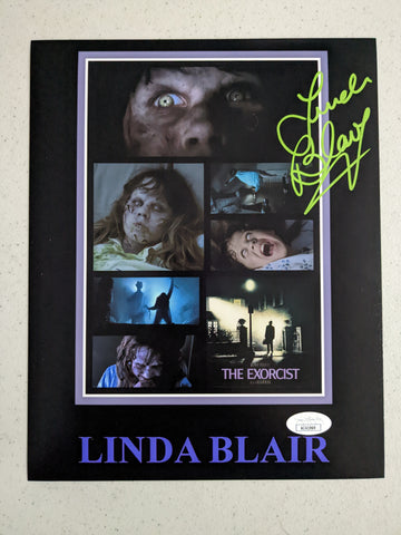 Linda Blair autographed 11x17 good Beckett Witness COA