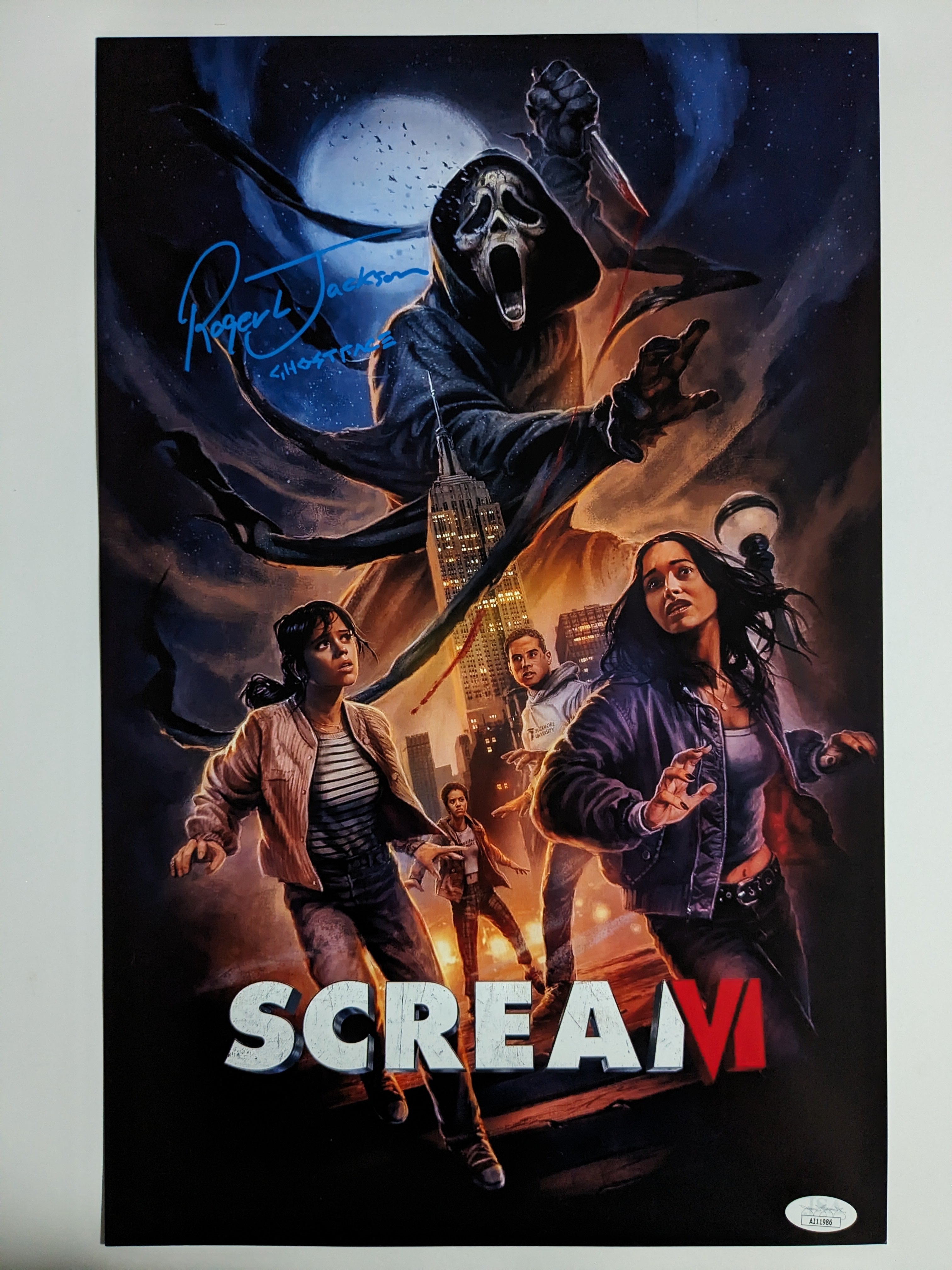 SCREAM VI 6 CAST SIGNED 11X17 POSTER BECKETT BAS LETTER LOA