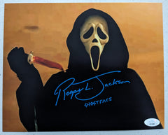 ROGER JACKSON Signed SCREAM 8x10 Photo GHOSTFACE Autograph BAS JSA COA N