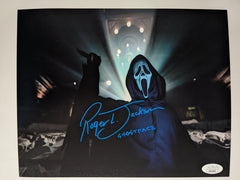 ROGER JACKSON Signed SCREAM 8x10 Photo GHOSTFACE Autograph JSA BAS BECKETT COA S