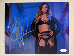 DANIELLE HARRIS Signed 8x10 Photo Halloween Autograph Scream Queen JSA COA U