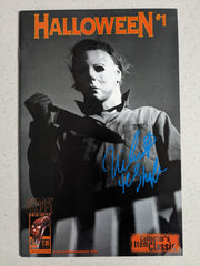 Nick CASTLE Signed CHAOS COMIC BOOK #1 Michael Myers HALLOWEEN The Shape JSA COA