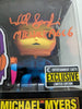 WILL SANDIN Signed Michael Myers FUNKO POP Blacklight Halloween JSA COA