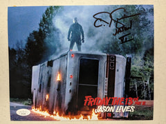 CJ GRAHAM Signed JASON VOORHEES 8X10 Photo Autograph FRIDAY the 13th PT 6 JSA Jbk