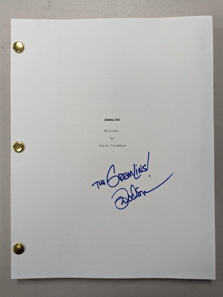 MARK DODSON Signed GREMLINS Full Movie SCRIPT Autograph COA