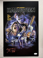 JIM WINBURN Michael Myers Signed HALLOWEEN 11x17 POSTER Autograph B