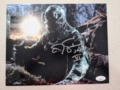 CJ GRAHAM Signed JASON VOORHEES 8X10 Photo FRIDAY the 13th PART 6  JSA COA E