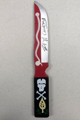 BRAD DOURIF Signed FOAM KNIFE Child's Play Voice of CHUCKY JSA COA