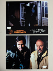 JIM WINBURN & CHARLES CYPHERS Signed HALLOWEEN 8x10 2 PHOTO LOT MYERS JSA COA