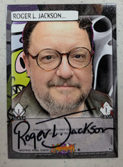 ROGER JACKSON Signed SCREAM Promo Trading Card GHOSTFACE Autograph JSA COA 521