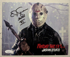 CJ GRAHAM Signed JASON VOORHEES 8X10 Photo Autograph FRIDAY the 13th PART 6 JSA COA k