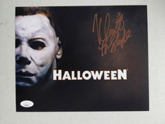 NICK CASTLE Signed Michael Myers 8x10 Photo The Shape HALLOWEEN JSA BAS COA d