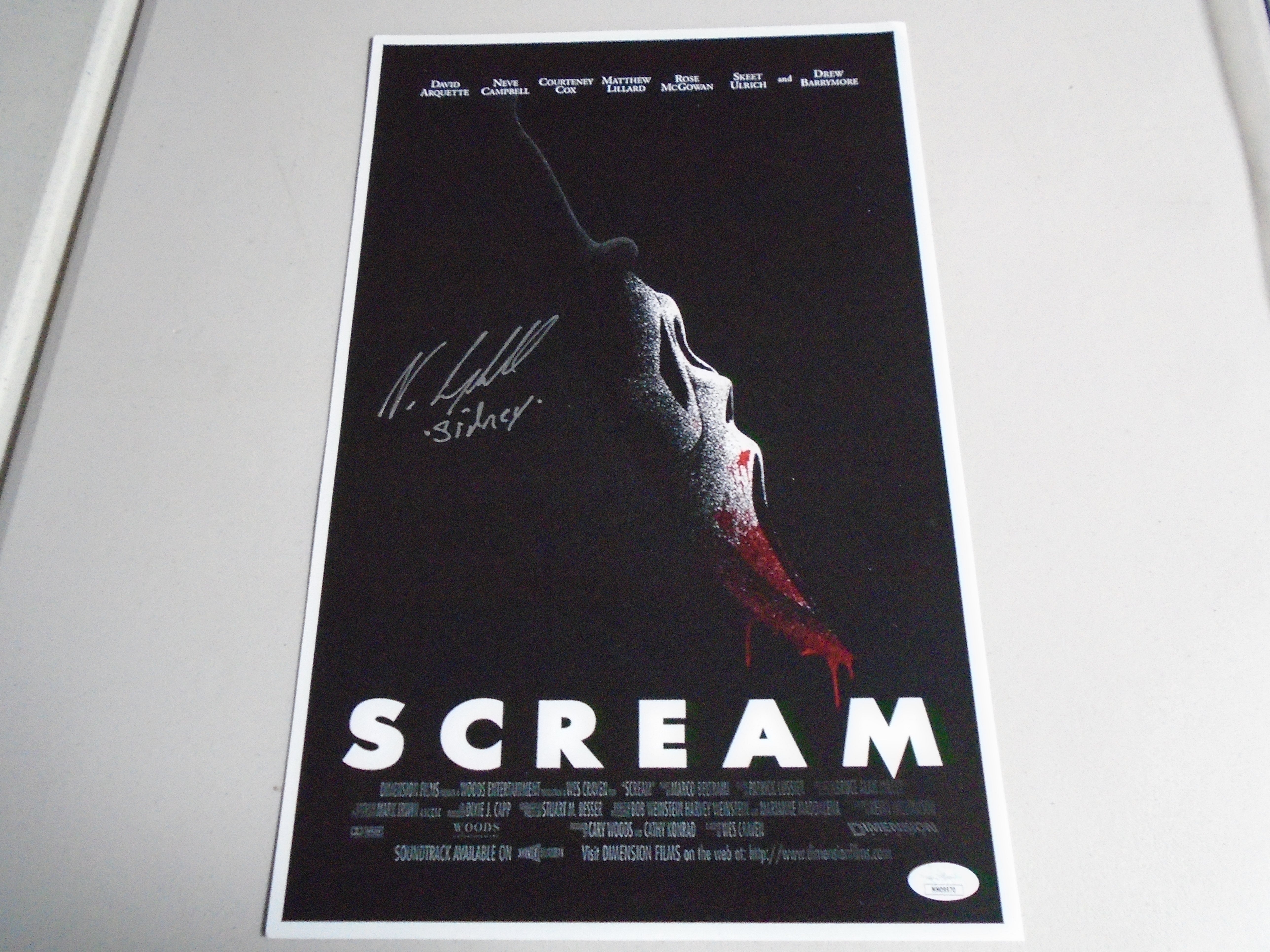 SCREAM VI 6 CAST SIGNED 11X17 POSTER BECKETT BAS LETTER LOA