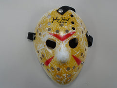 JOHNNY HOCK Signed Hockey MASK Jason Voorhees Friday the 13th Part 5 JSA COA