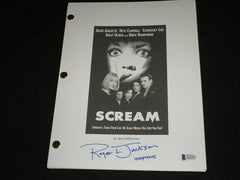ROGER JACKSON Signed SCREAM Movie SCRIPT Ghostface Autograph BAS JSA COA