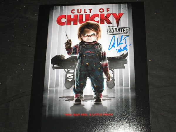 Alex Vincent autographed 8x10 photo as Andy from Child's Play, with Chucky, authenticated by JSA COA J.