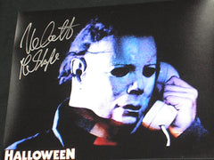 NICK CASTLE Signed Michael Myers 8x10 Photo The Shape HALLOWEEN JSA  BAS COA B