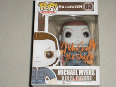 NICK CASTLE Signed Michael Myers FUNKO POP Figure Halloween THE SHAPE BAS QR JSA