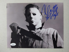 NICK CASTLE Signed Michael Myers 8x10 Photo The Shape HALLOWEEN JSA BAS COA D