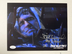 DICK WIEAND Signed 8x10 Photo JASON VOORHEES Friday the 13th Part 5 RARE JSA A