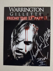 WARRINGTON GILLETTE Signed Jason Voorhees 8X10 Photo Autograph FRIDAY THE 13TH  Part 2 L