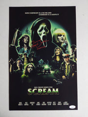 Roger JACKSON Signed SCREAM 11x17 Poster GHOSTFACE Autograph BAS JSA COA B