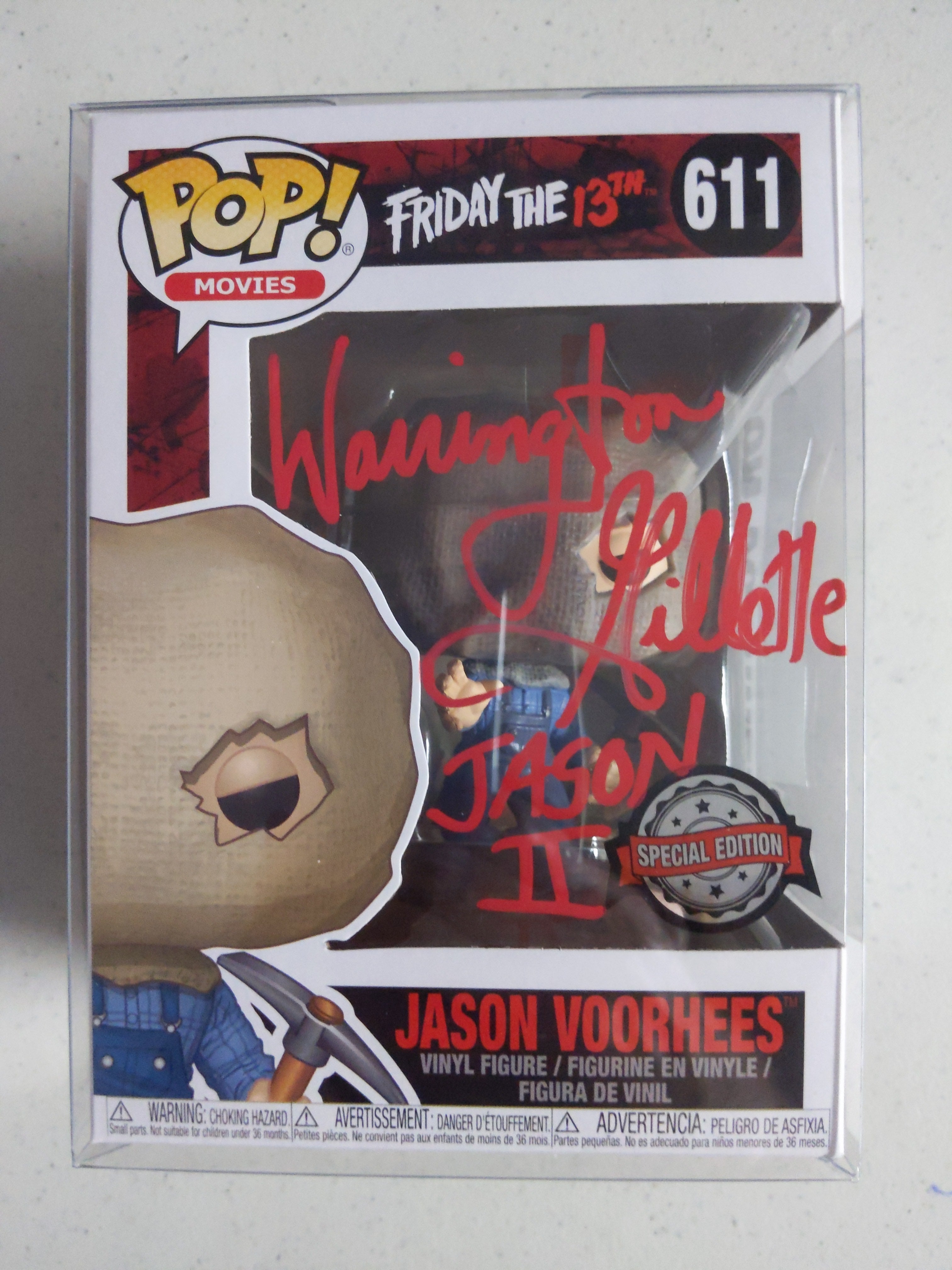 Warrington popular Gillette Autographed Funko Pop