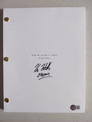 KANE HODDER JASON VOORHEES Signed Replica Script Friday the 13th Pt 10 X JSA BAS QR