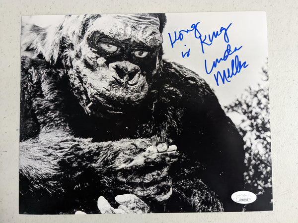 Linda MILLER Signed 8x10 Photo King Kong Lt Susan Watson Kong is King Inscription BAS JSA COA B