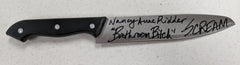 Nancy Anne Ridder Signed Steel KNIFE Wes Craven SCREAM Ghostface Autograph HORROR COA