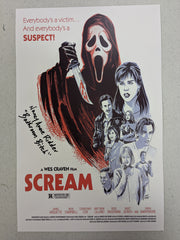 Nancy Anne Ridder Signed 11x17 Movie POSTER Wes Craven SCREAM Autograph HORROR COA B