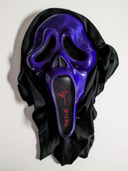 Marley SHELTON Signed SCREAM GHOSTFACE MASK HICKS Autograph  BAS JSA COA purple