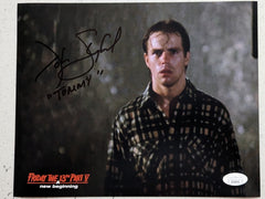 JOHN SHEPHERD Signed 8X10 Photo Tommy JASON VOORHEES  Friday the 13th V  JSA F