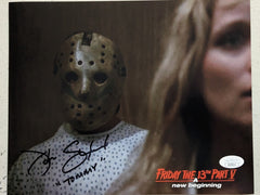 JOHN SHEPHERD Signed 8X10 Photo Tommy JASON VOORHEES  Friday the 13th V  JSA H